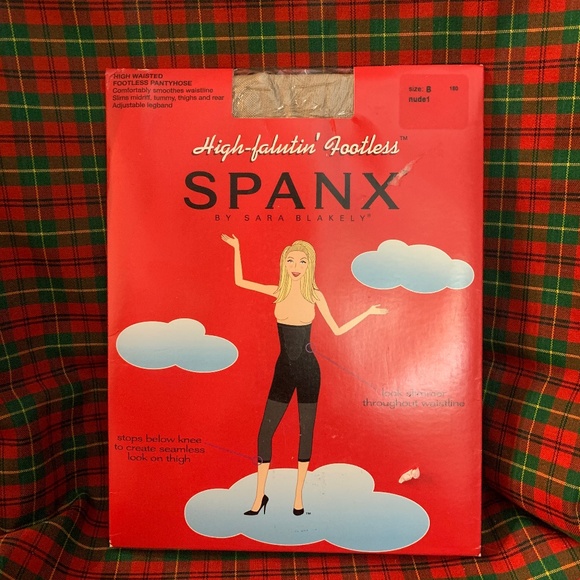Spanx high-waisted footless pantyhose. - Picture 1 of 5